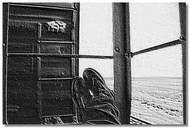 I get relaxed into the ride as I watch Cheyenne fading to a cluster of orange sparks on the horizon