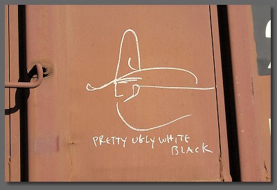 pretty ugly white black