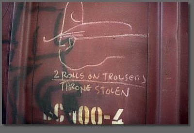 2 rolls on trousers, throne stolen
