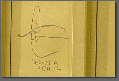 helvetia stencil