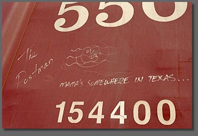 the postman, moma's somewhere in Texas