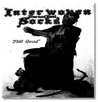 a beatific, smiling, happy hobo searching through garbage bins and finding an old sock