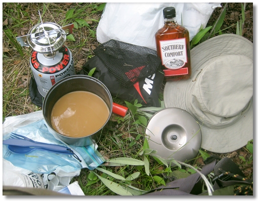 coffee break in Field, B.C. 2009
