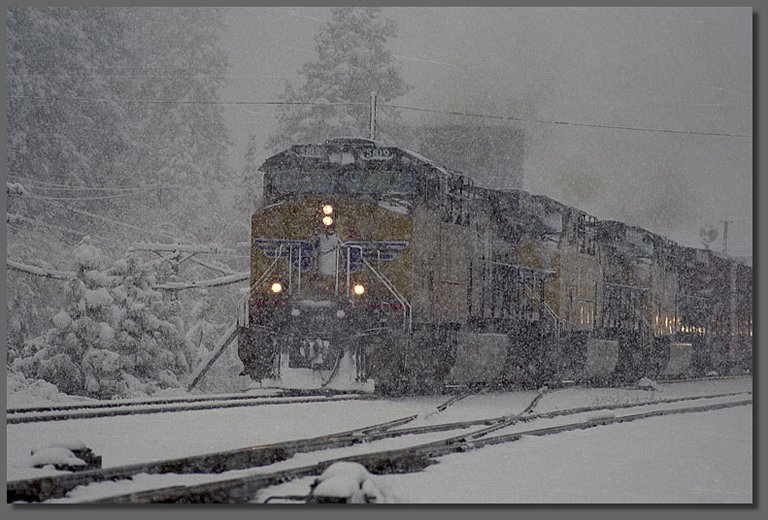 Northbound at crossovers