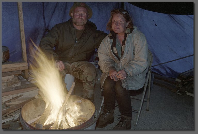 Silver Miner Larry and Kimberlee in their livingroom