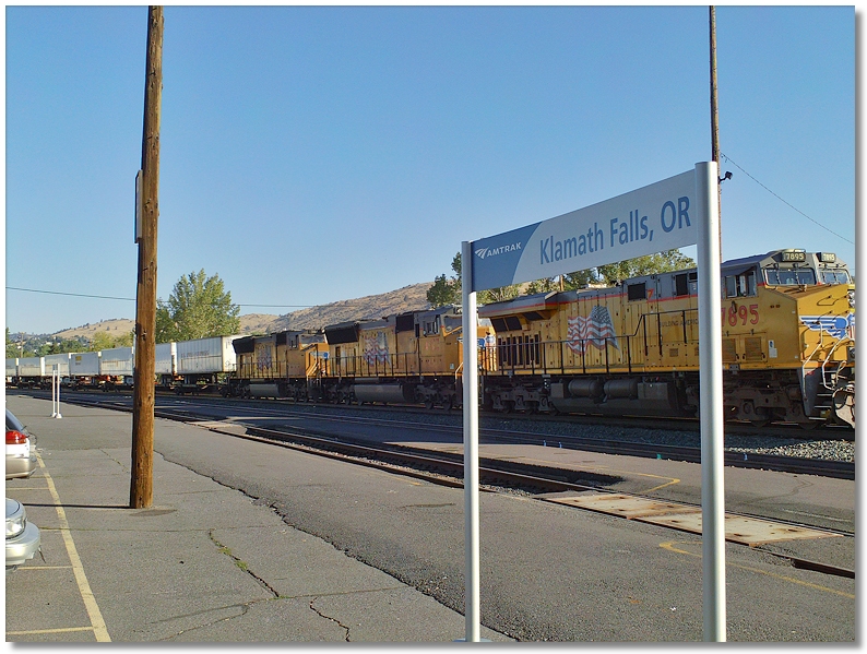 UP train at Klamath Falls