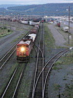 train in Prince George yard