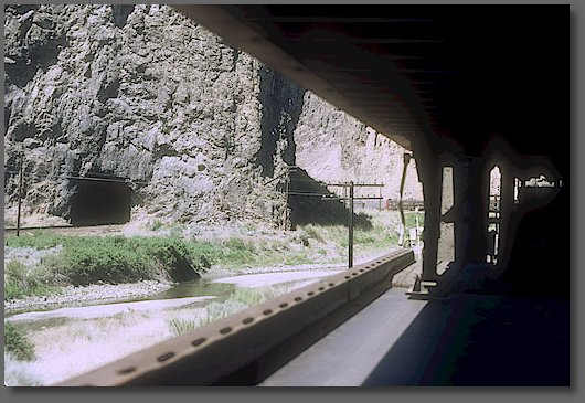 Stayin' in the shade at Palisade, NV