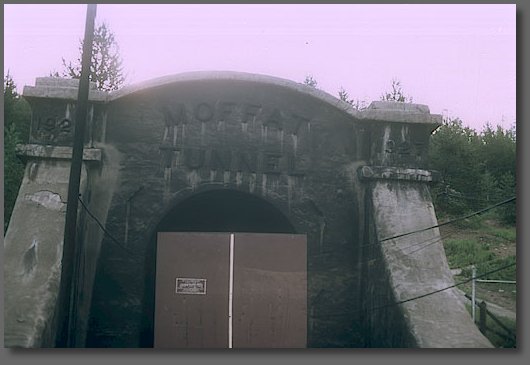 Entering the Moffat tunnel on the way back from Denver