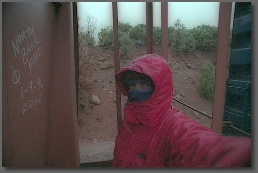 Getting soaked at Kegg siding