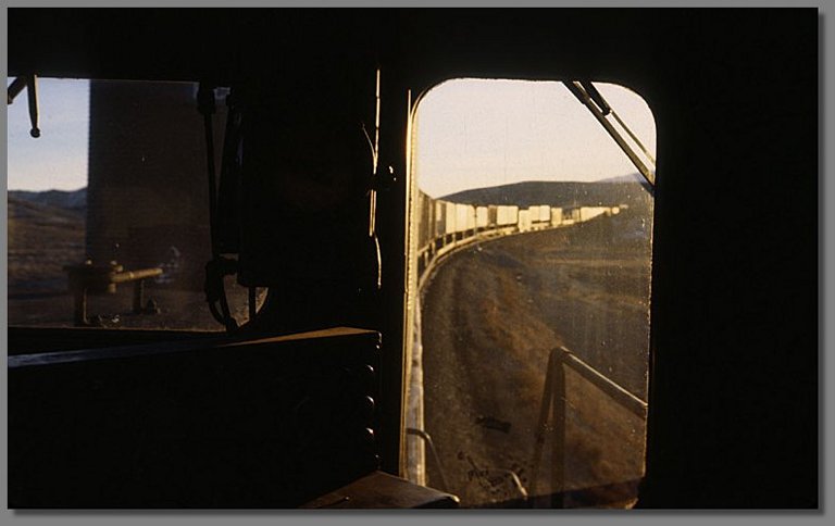 riding the last unit, eastern Nevada, January 1979
