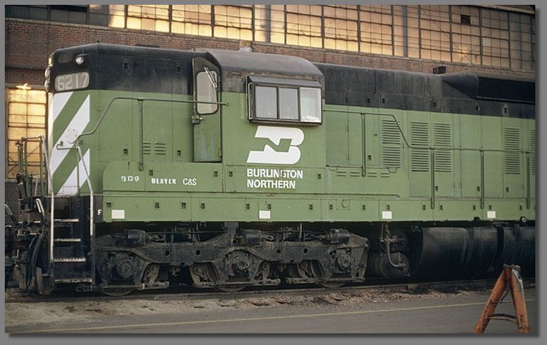 BN SD9, Denver BN yard, July 1981