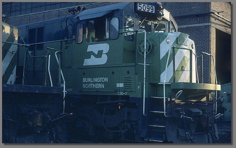 BN C30-7, Denver BN yard, July 1981