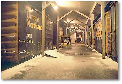 spent the night in a box car in Cochrane, Ontario